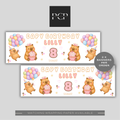 Capybara Birthday Banner