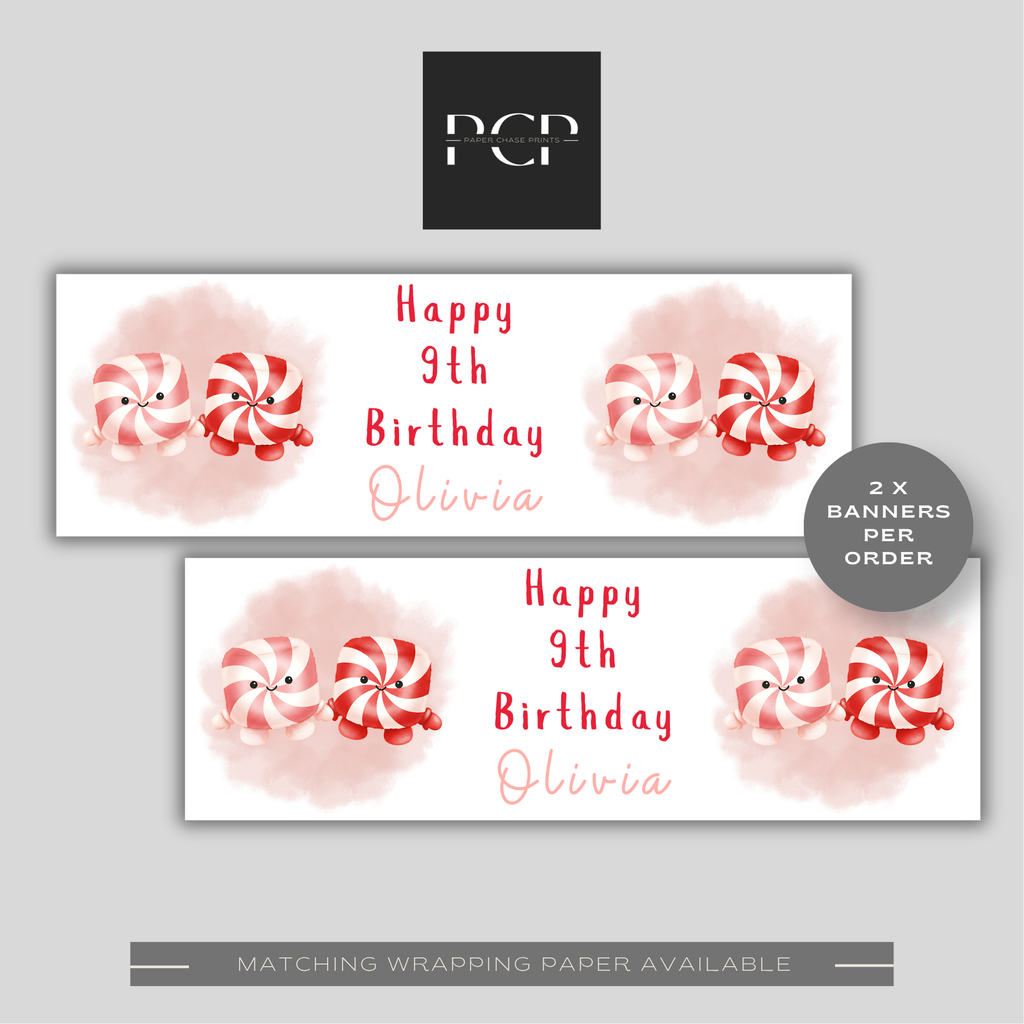 Marshmellow Birthday Banner