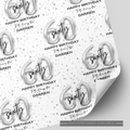 60th Birthday Silver Balloon Wrapping Paper