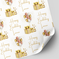 Birthday Balloon & Present Wrapping Paper