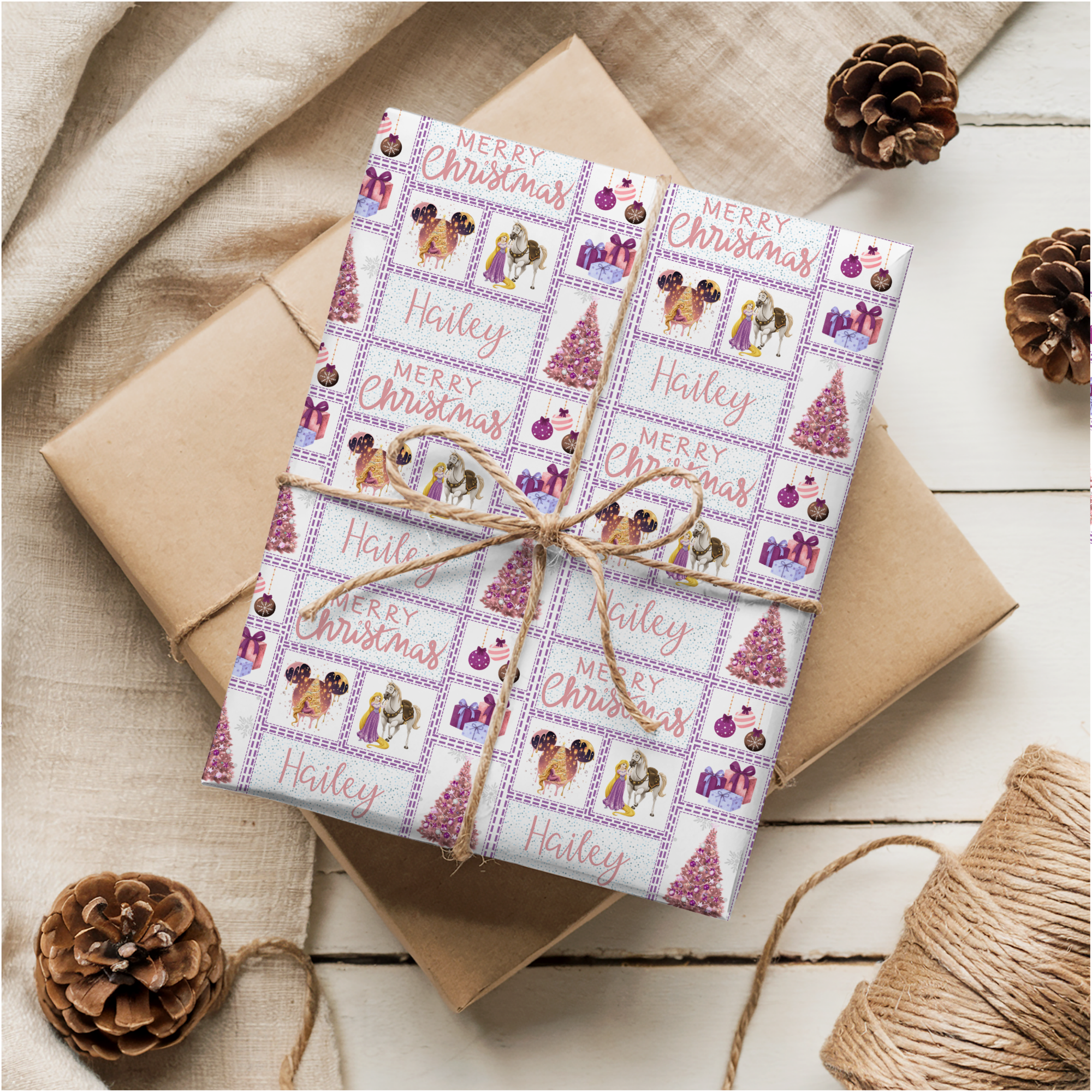 Rapunzel Christmas Wrapping Paper