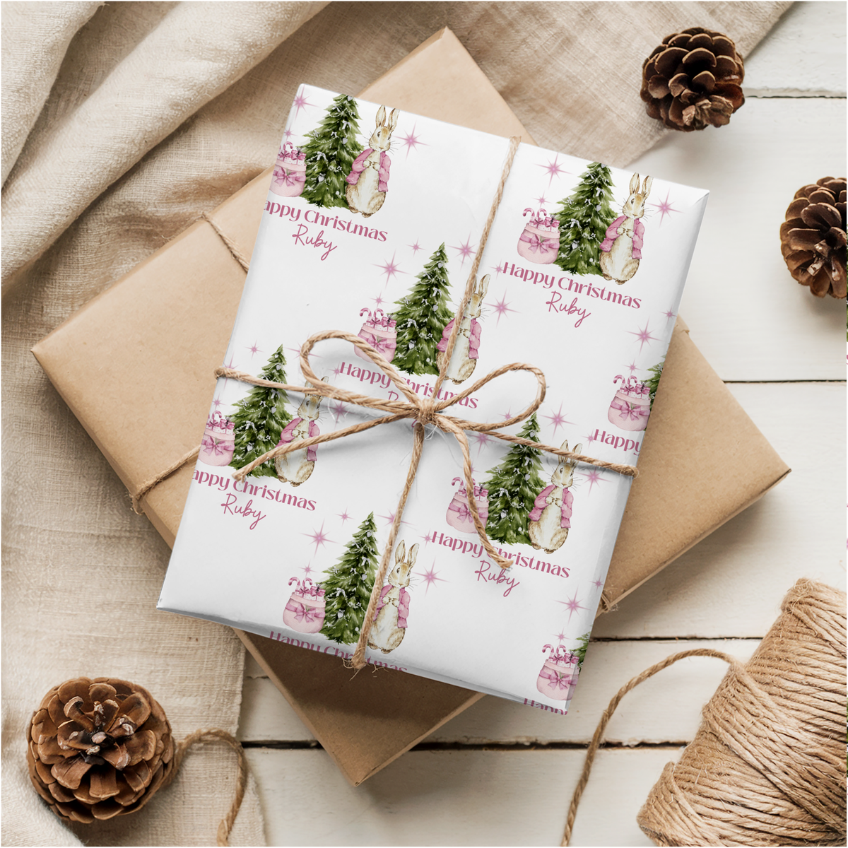 Flopsy Rabbit Christmas Wrapping Paper