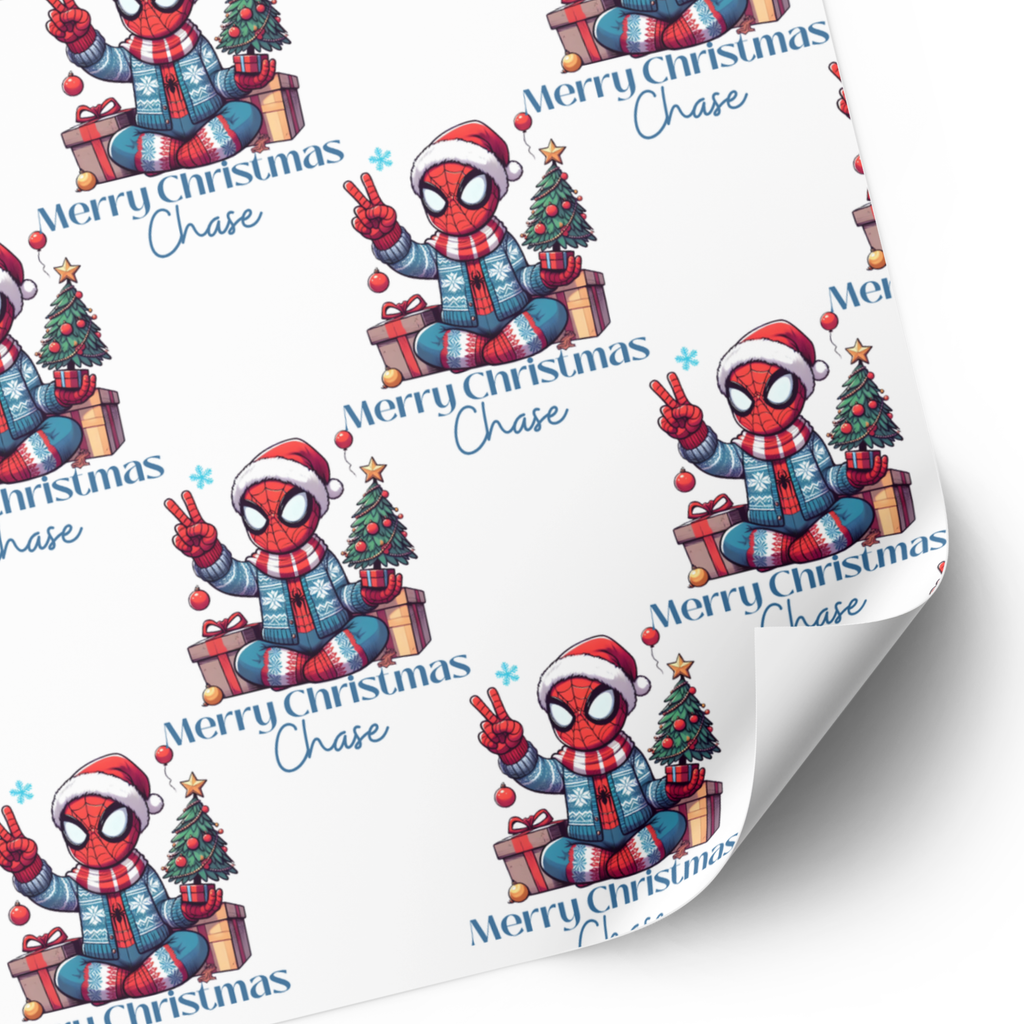 Spiderman Christmas Wrapping Paper