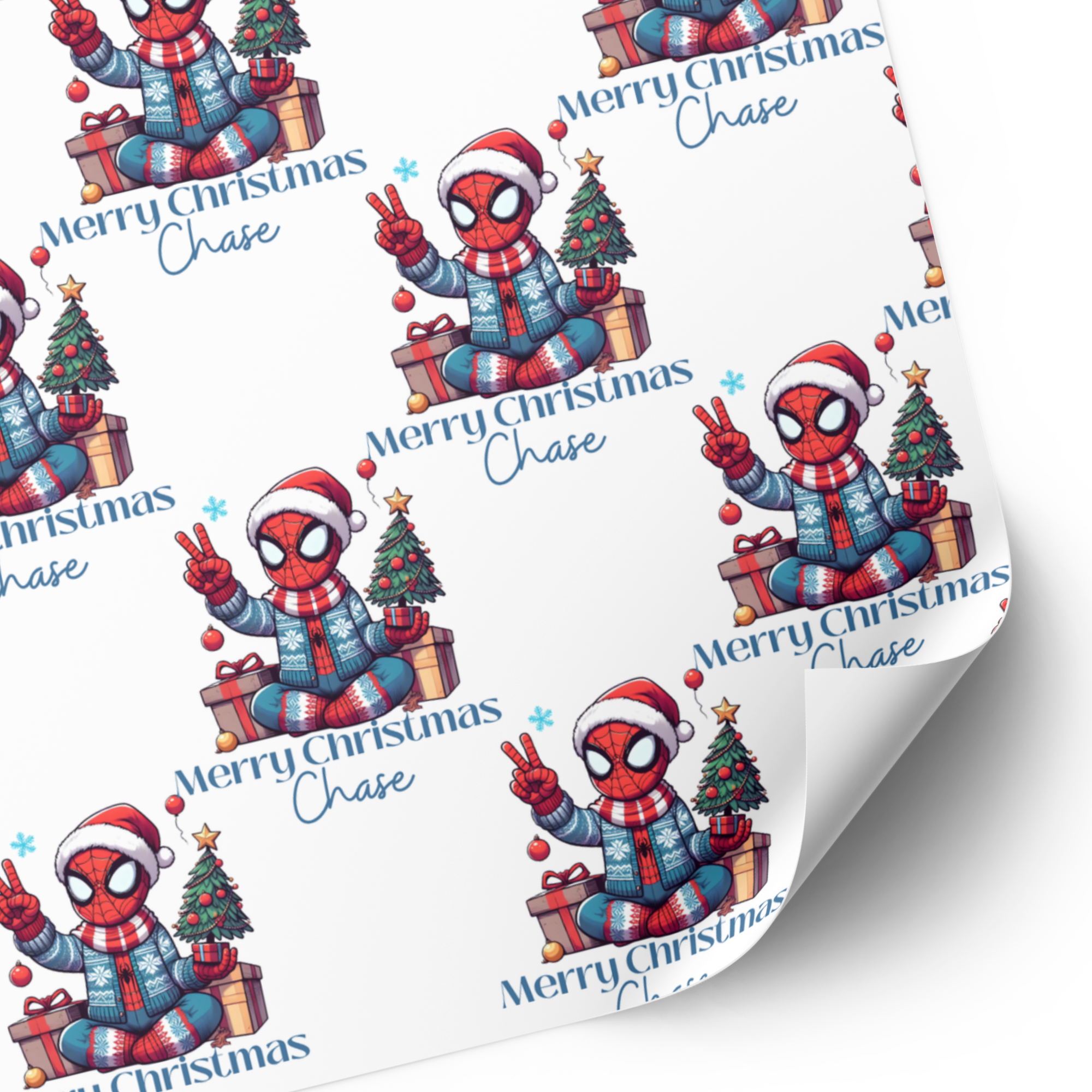 Spiderman Christmas Wrapping Paper