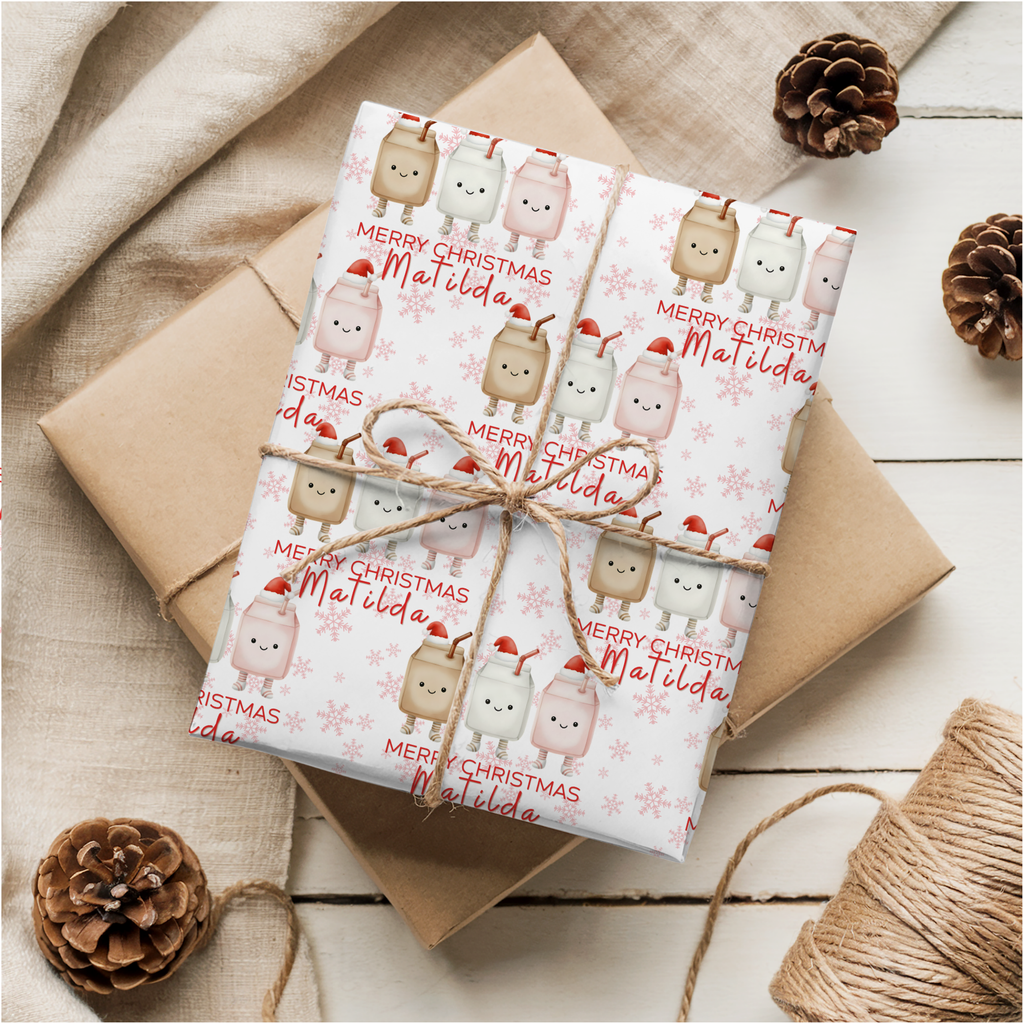 Plushie Christmas Wrapping Paper | Drink Gift Wrap