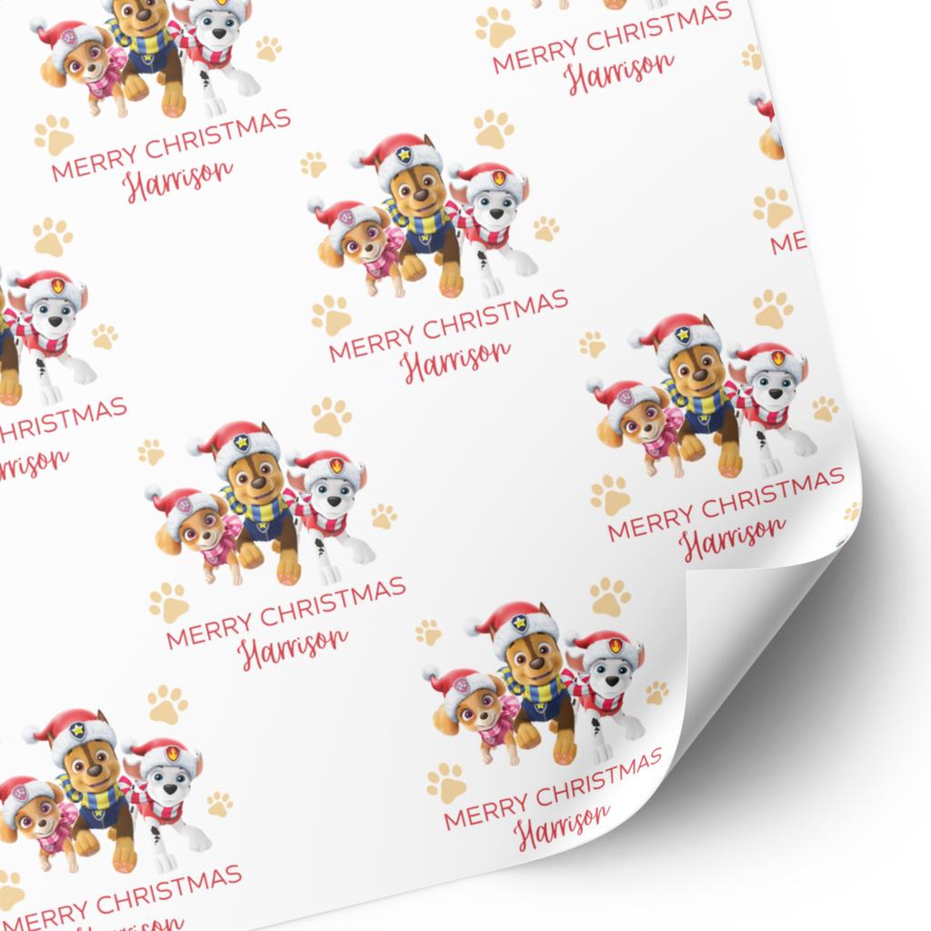 Paw Patrol Christmas Wrapping Paper