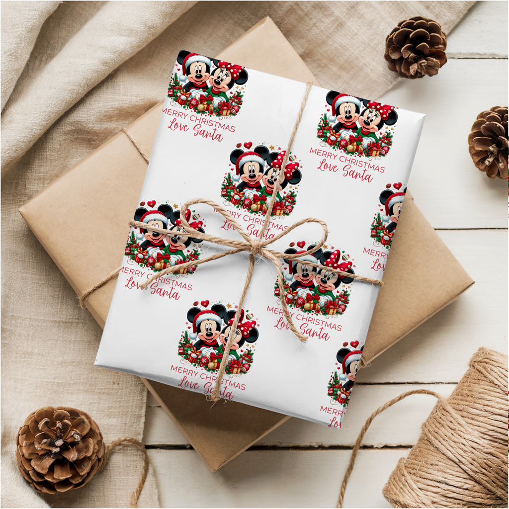 Mickey & Minnie Mouse Christmas Wrapping Paper