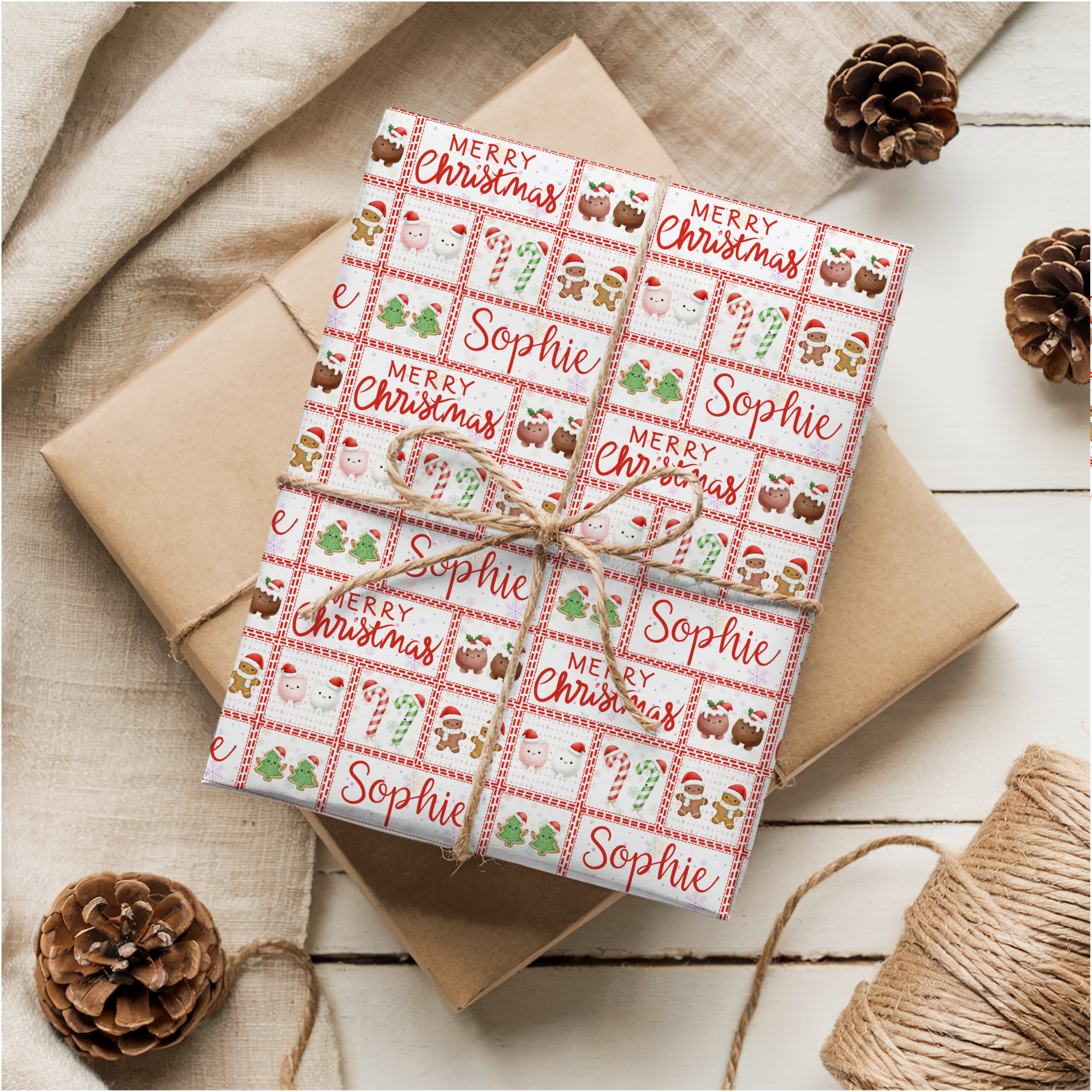 Plushie Christmas Wrapping Paper