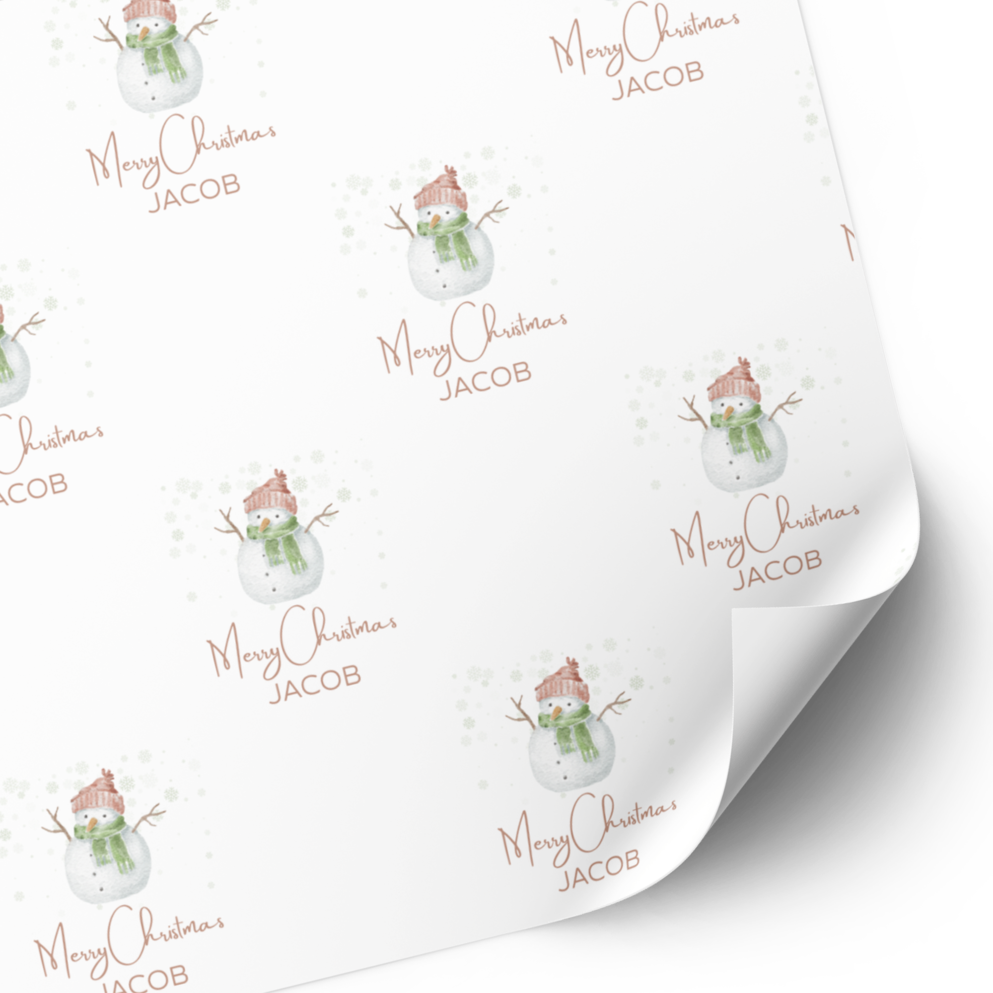 Snowman Christmas Wrapping Paper