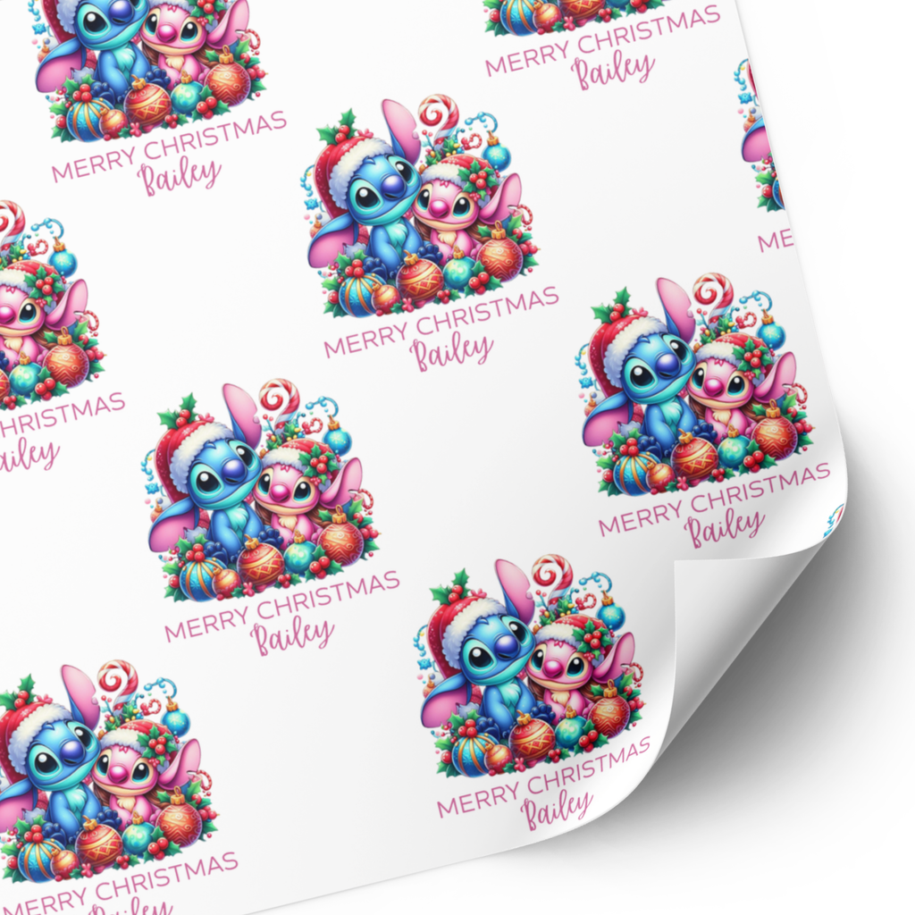 Stitch & Angel Christmas Wrapping Paper