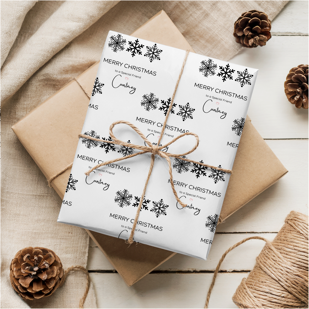 Snowflake Christmas Wrapping Paper