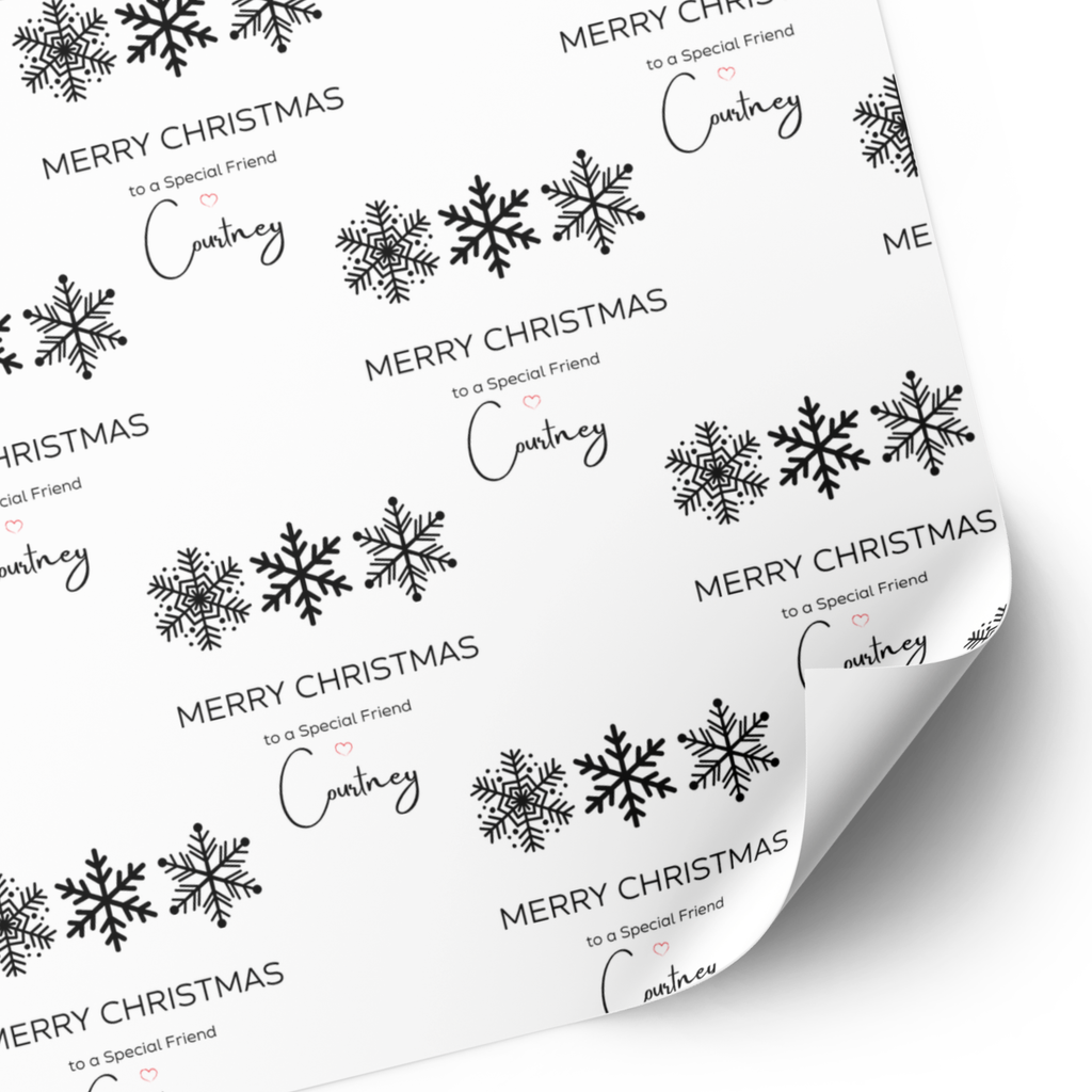 Snowflake Christmas Wrapping Paper