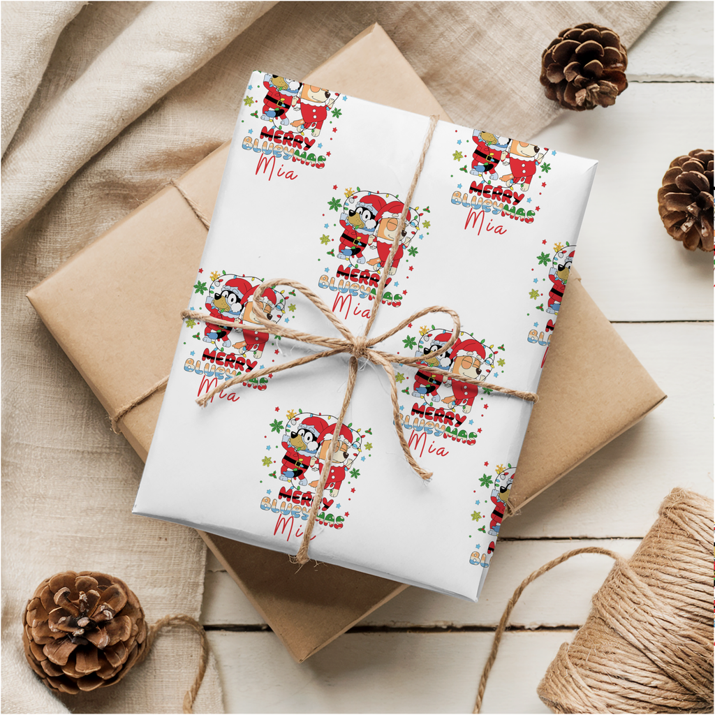 Bluey Christmas Wrapping Paper