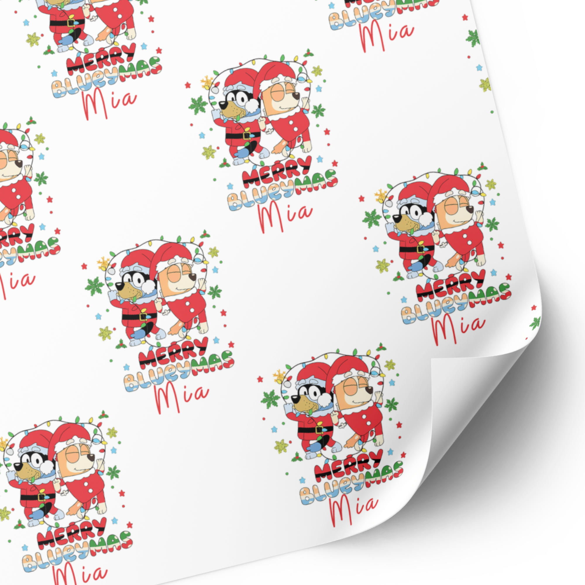 Bluey Christmas Wrapping Paper