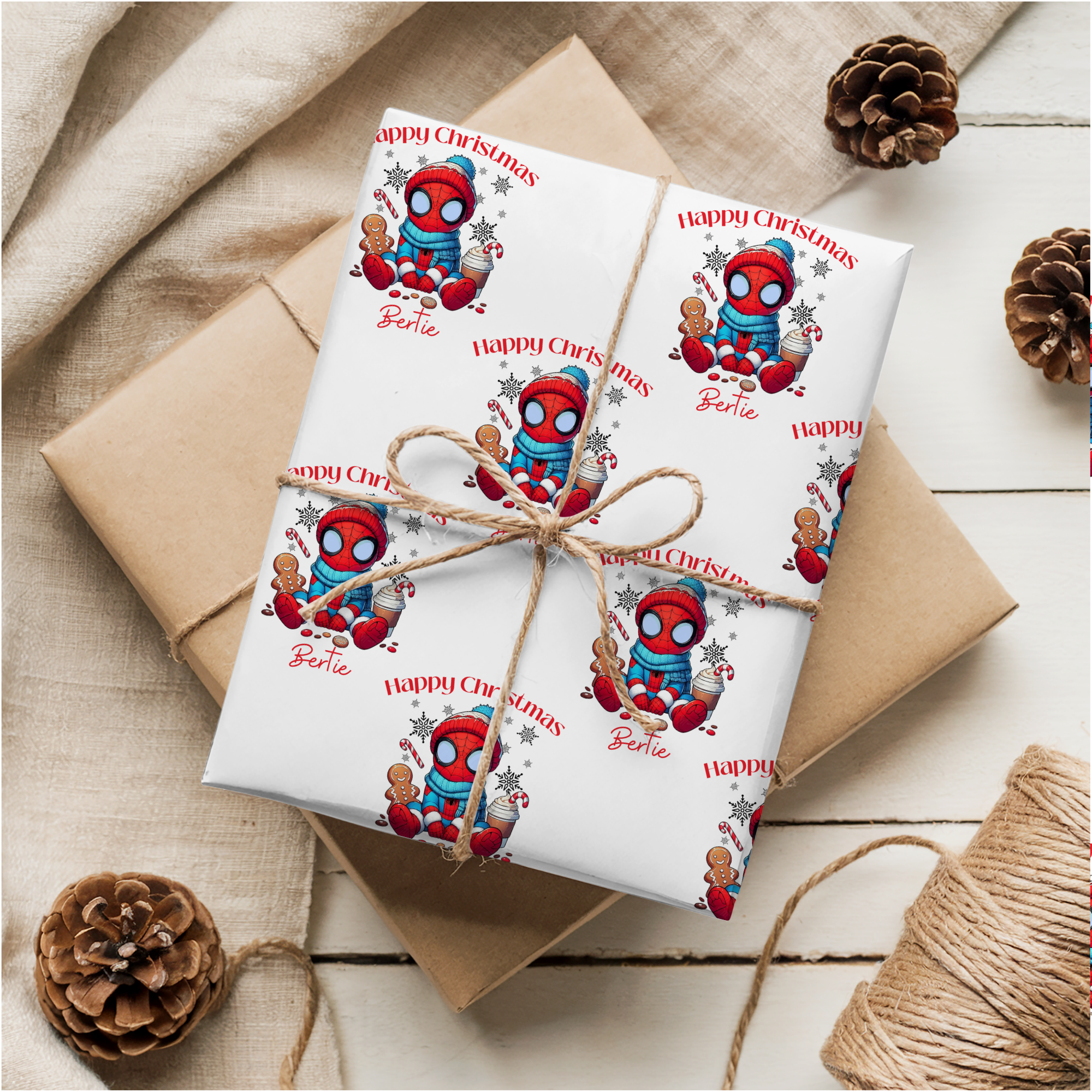 Spidey Christmas Wrapping Paper