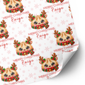 Dumpling Christmas Wrapping Paper | Reindeer Dumpling Gift Wrap