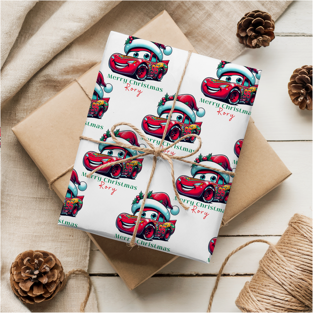 Lightning McQueen Christmas Wrapping Paper
