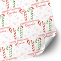 Plushie Christmas Wrapping Paper | Candy Cane Gift Wrap