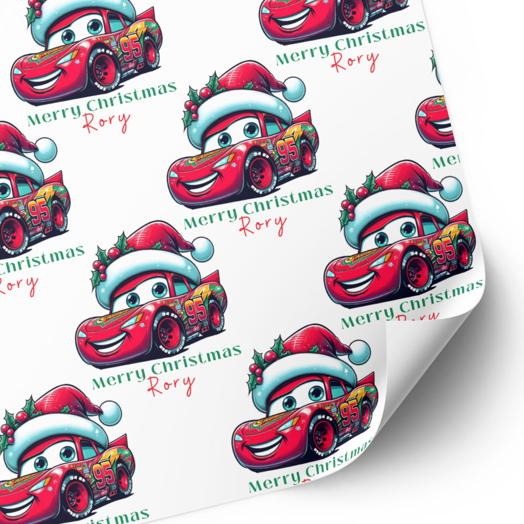Lightning McQueen Christmas Wrapping Paper