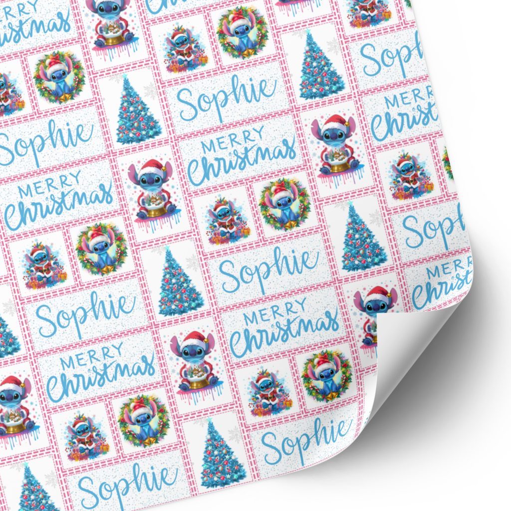Stitch Christmas Wrapping Paper