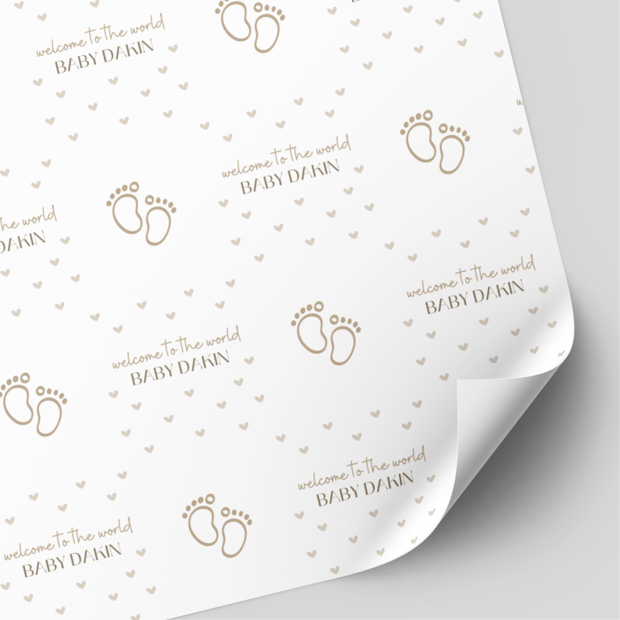 Welcome To The World Baby Wrapping Paper