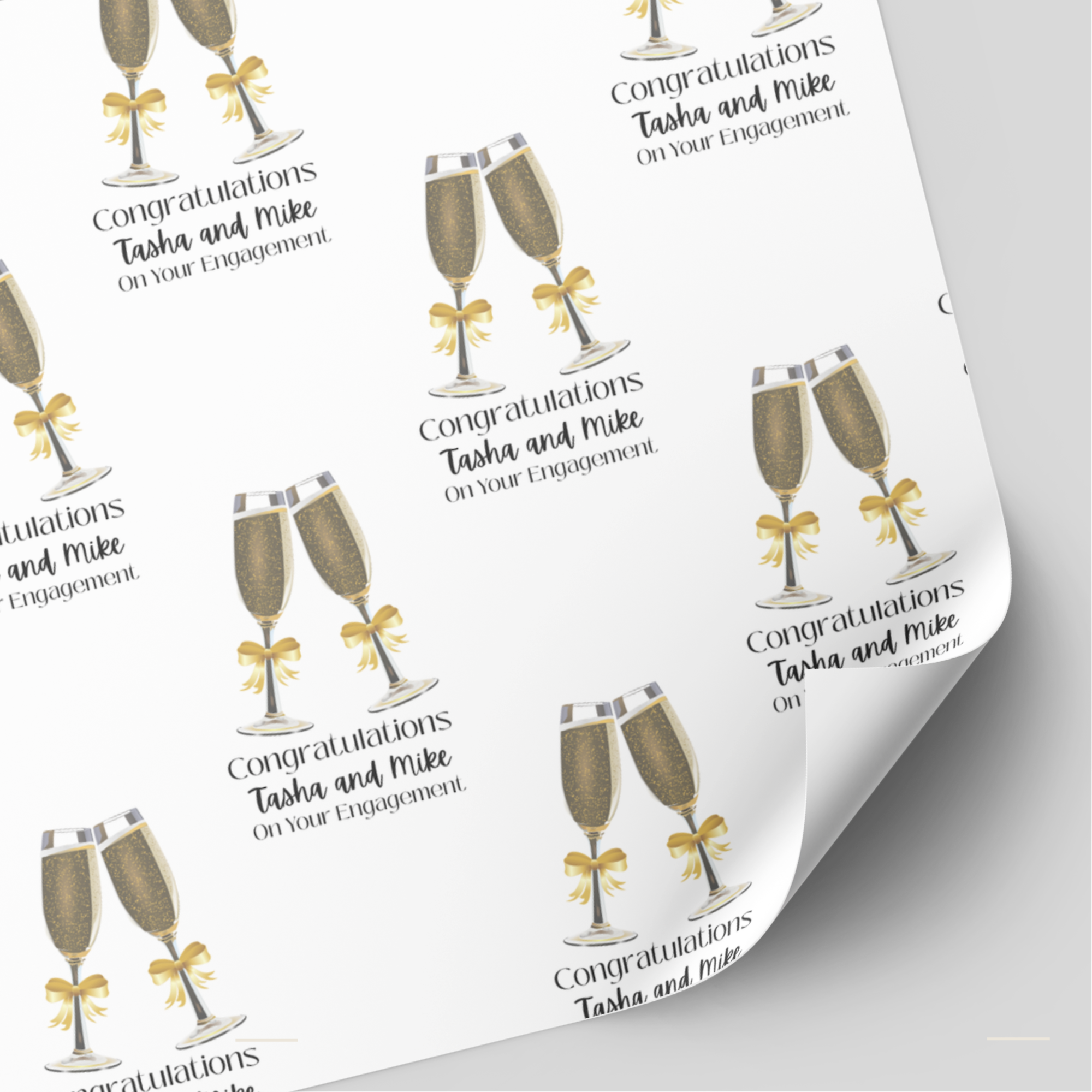 Engagement Wrapping Paper