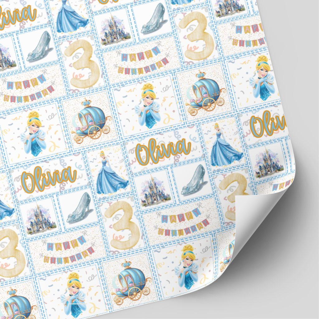 Cinderella Birthday Wrapping Paper