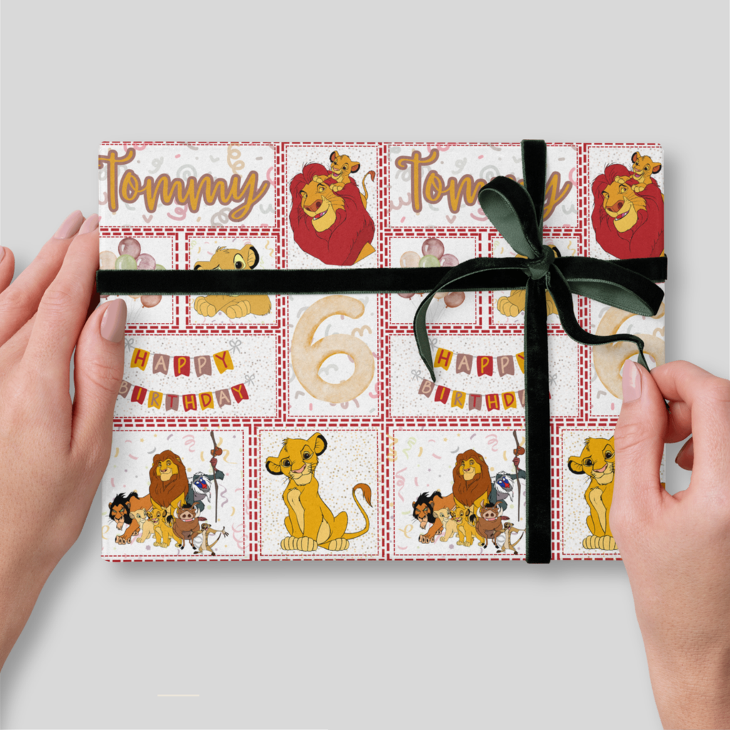 Lion King Birthday Wrapping Paper