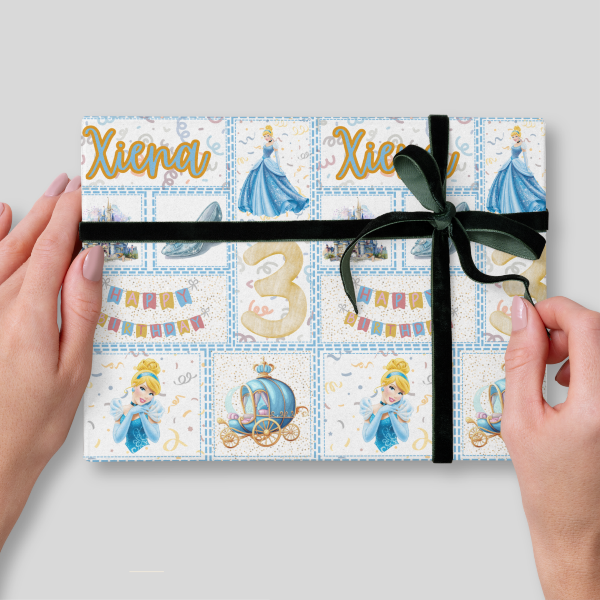Cinderella Birthday Wrapping Paper