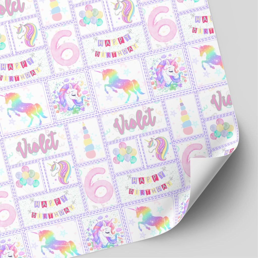 Unicorn Birthday Wrapping Paper