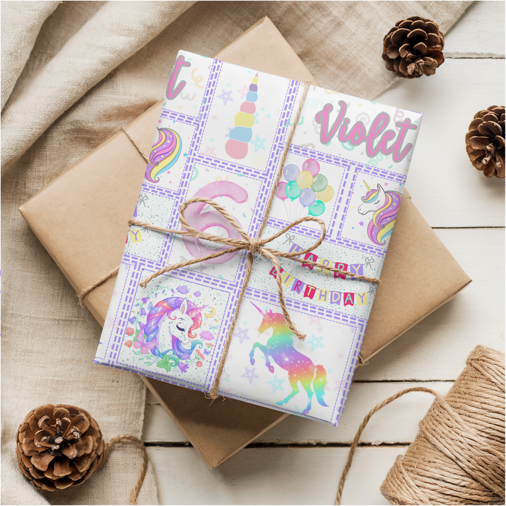 Unicorn Birthday Wrapping Paper