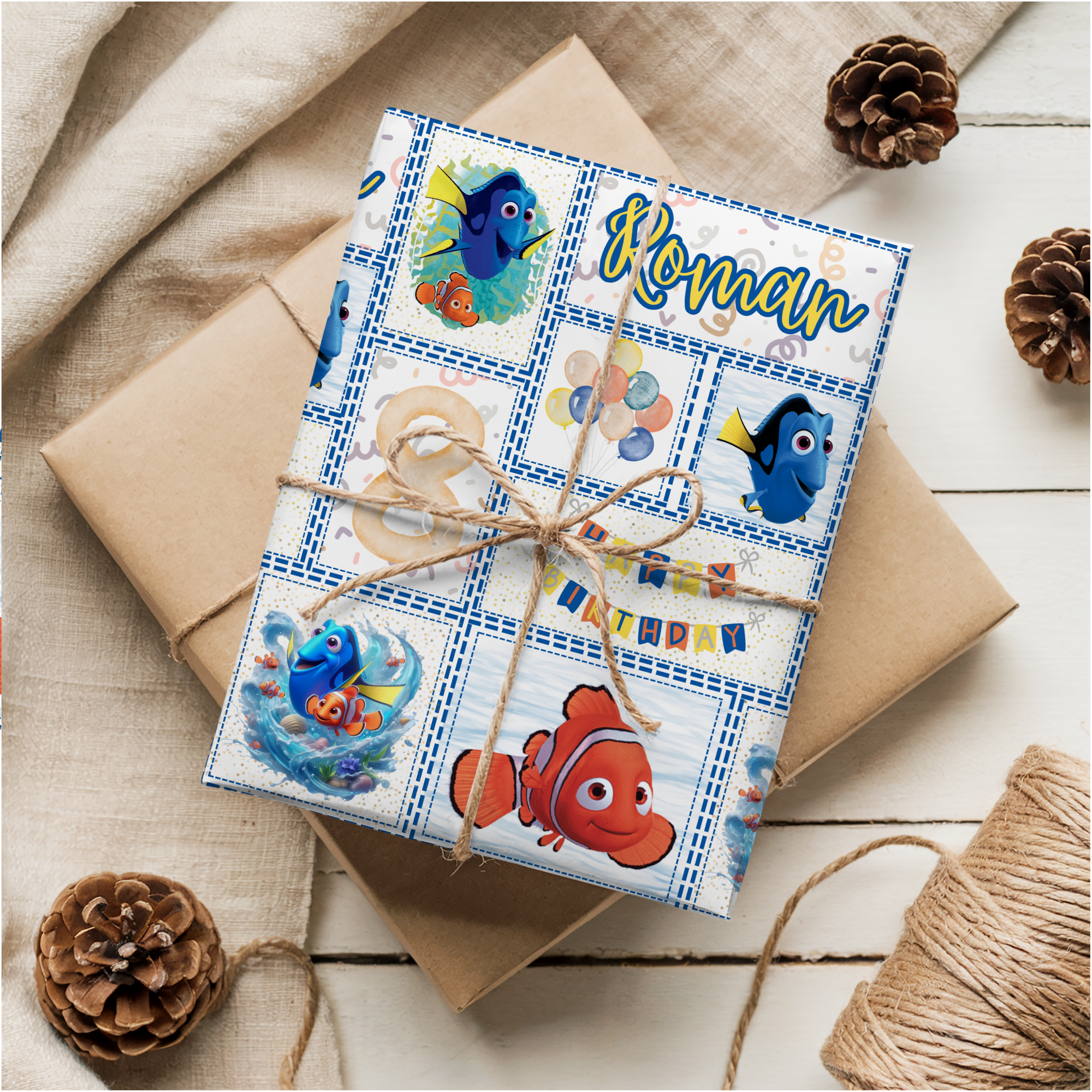 Finding Nemo Birthday Wrapping Paper