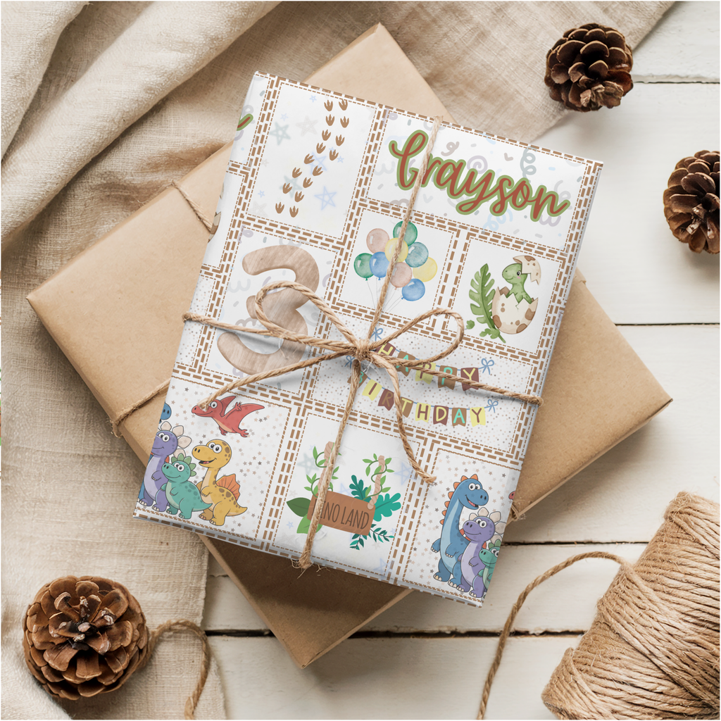 Dinosaur Birthday Wrapping Paper