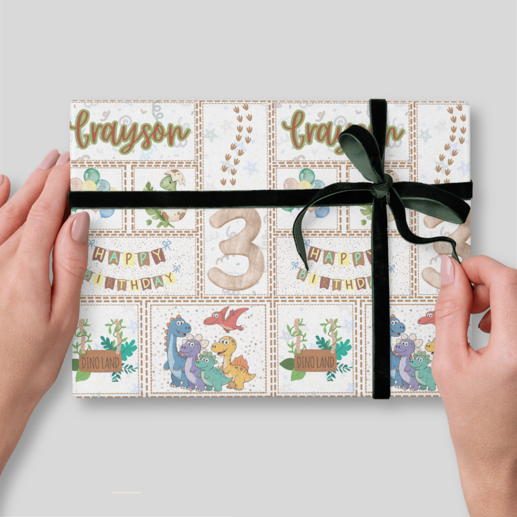 Dinosaur Birthday Wrapping Paper