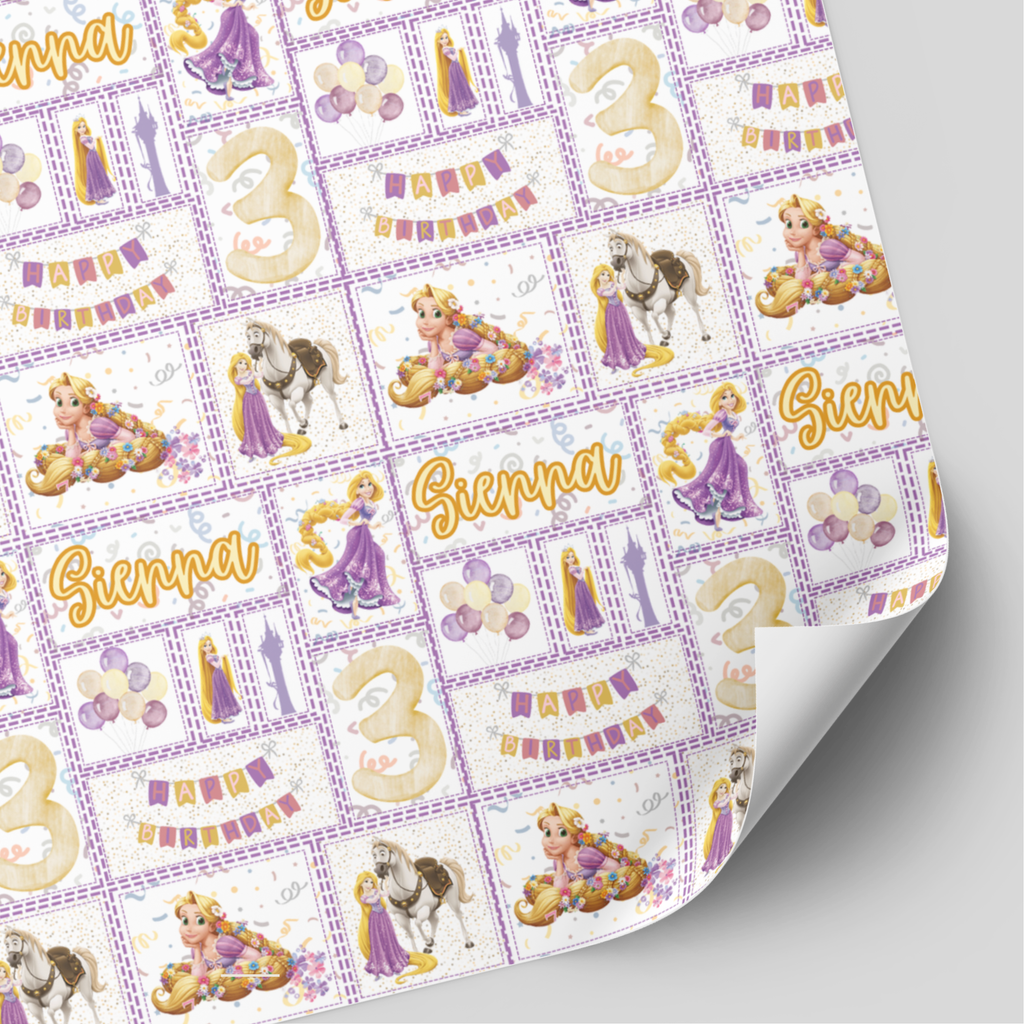 Rapunzel Birthday Wrapping Paper