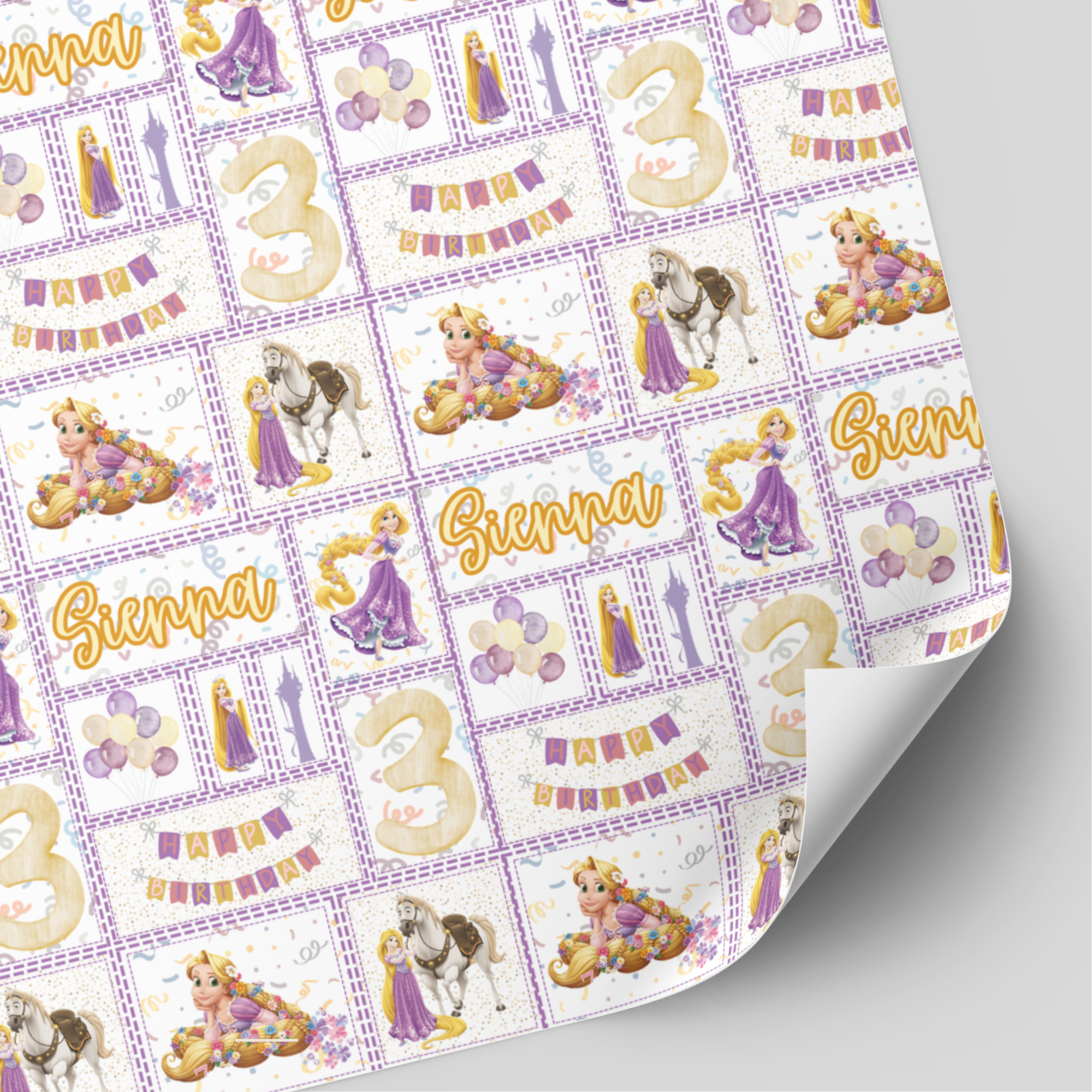 Rapunzel Birthday Wrapping Paper