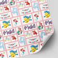 Little Mermaid Birthday Wrapping Paper