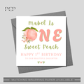 One Sweet Peach Birthday Card