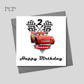 Lightning McQueen Birthday Card