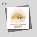 Croissant Birthday Card