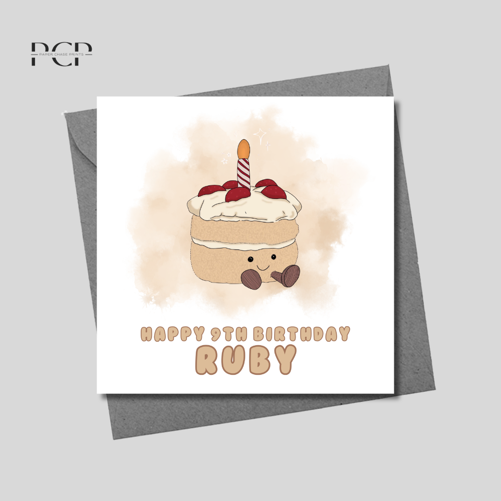 Jellycat Birthday Card