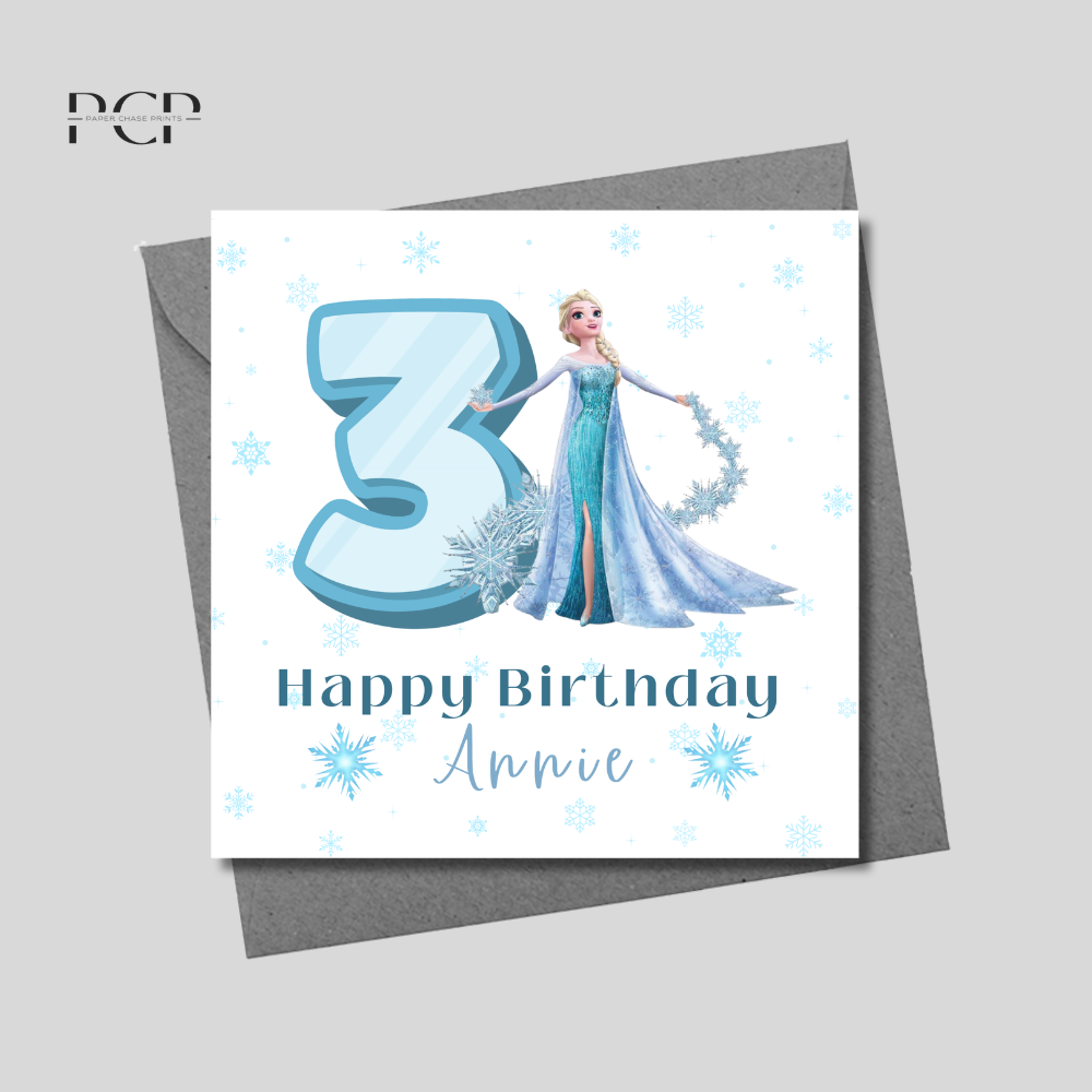 Frozen Birthday Card