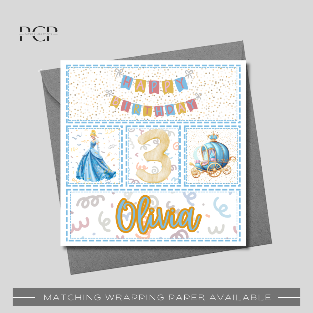 Cinderella Birthday Card