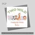 Two Wild Birthday Card