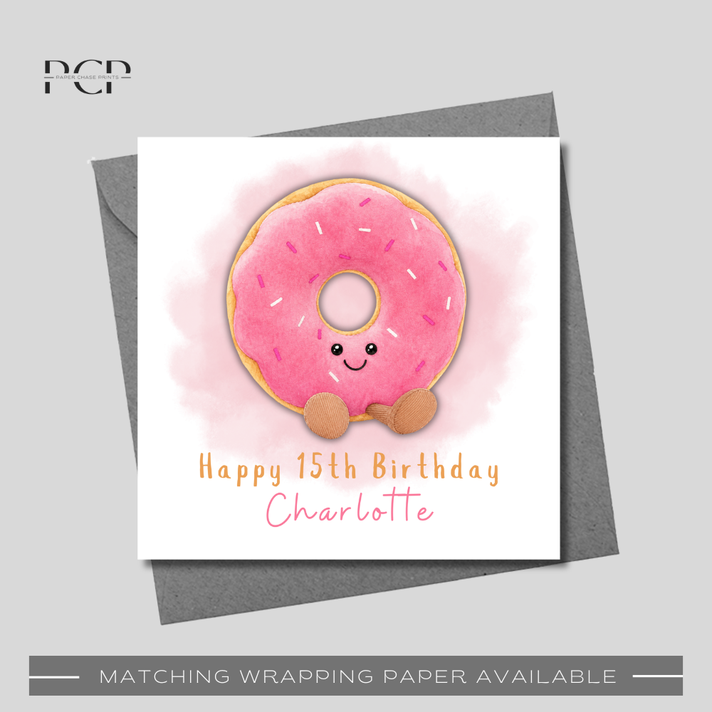 Doughnut Birthday Card
