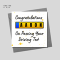Passed Driving Test Card | Congratulations Card | Yellow