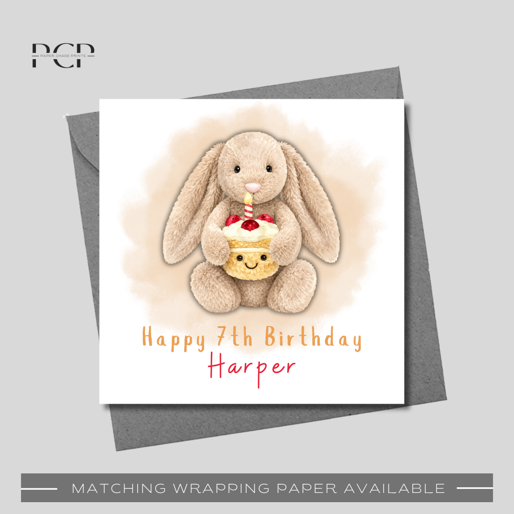 Bunny Birthday Card
