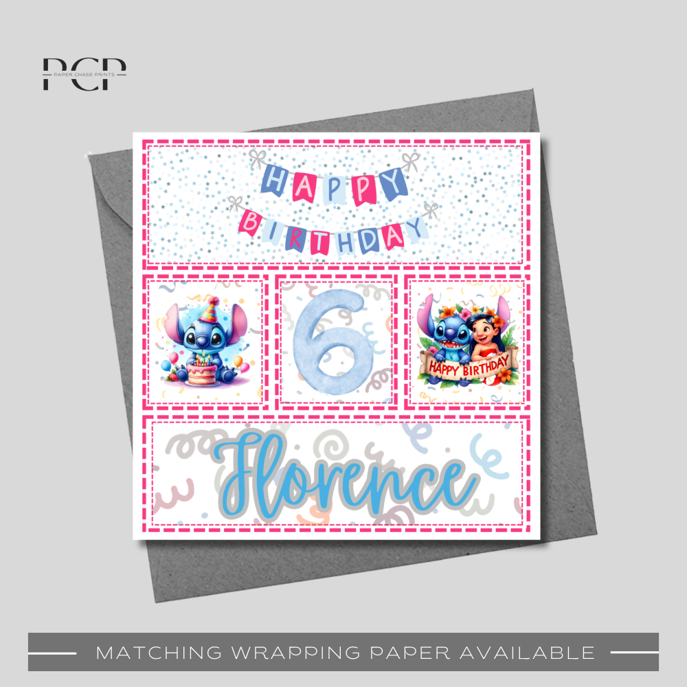 Stitch Birthday Card