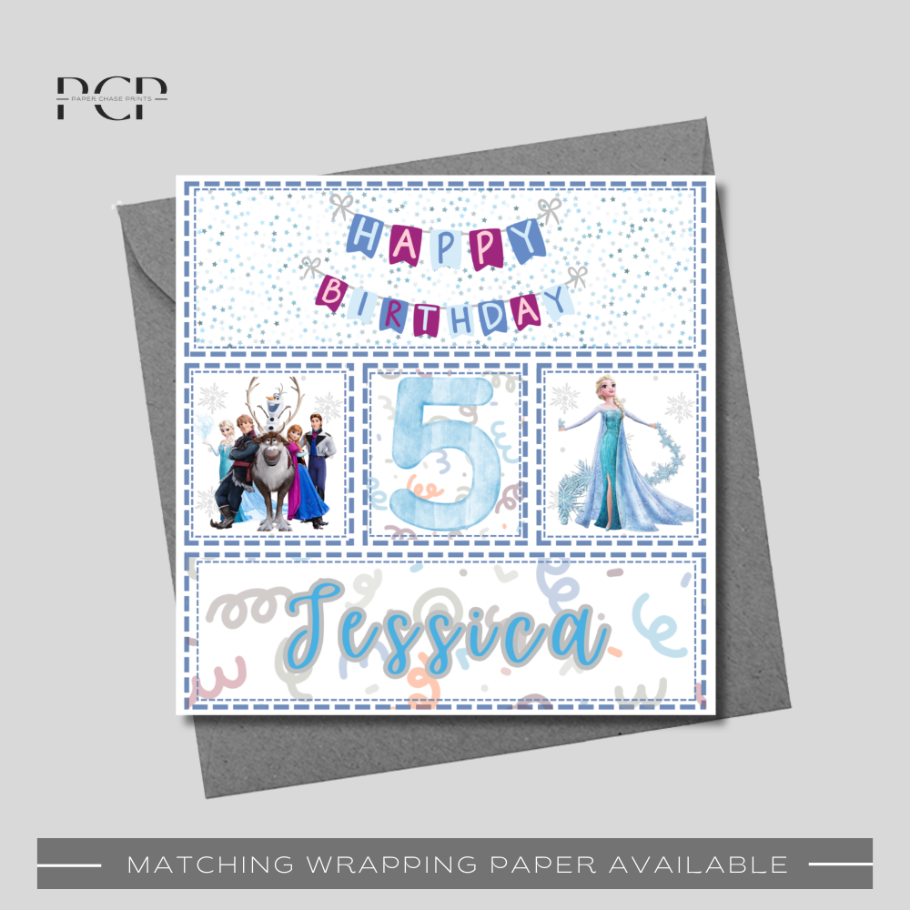 Frozen Birthday Card