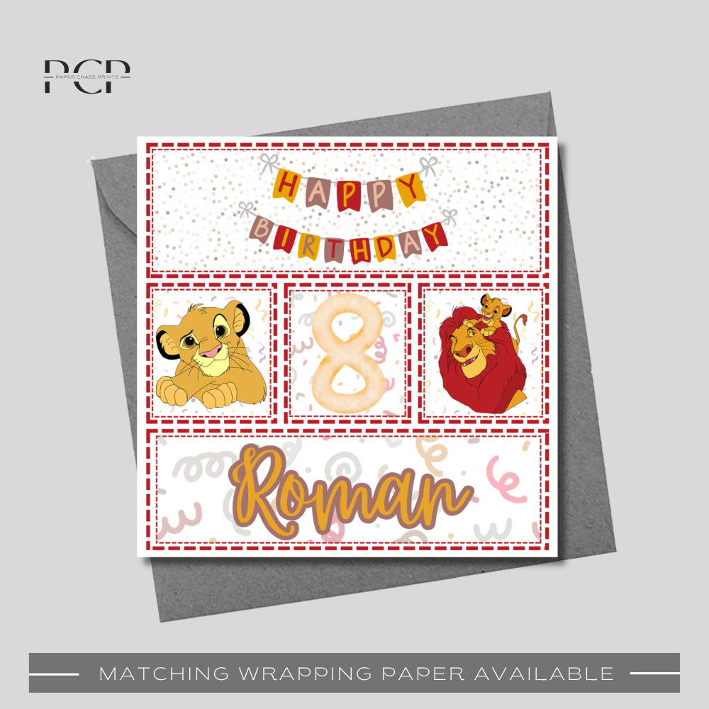 Lion King Birthday Card